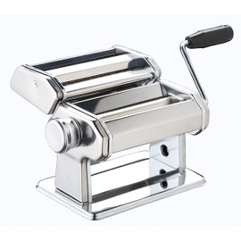Manual 6" Professional Grade Pasta,Spaghetti, Fettuccine, Linguine, Tagliolini Maker 0.3mm to 2.5mm Thick Stainless Steel