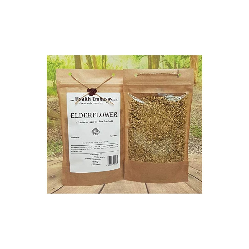 Health Embassy Elderflower (Sambucus L.) Loose Herbal Tea (100g)