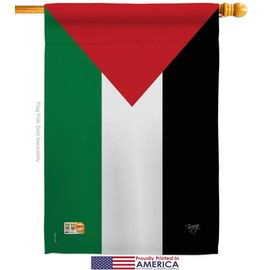 Nationality Palestine Garden House Flags Set Regional Nation International World Country Particular Area Small Decorative Gift Yard Banner Made in USA 28 X 40