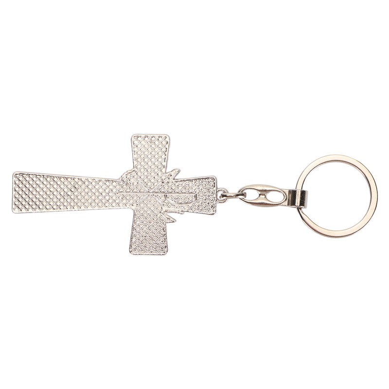 Cross Keychain Peace Bird Vibrant Colors Strong Alloy Skin Friendly