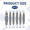 Screw Remover,6pcs Stripped Screw Remover,Damaged Screw Extractor Set Speed Steel,Easy