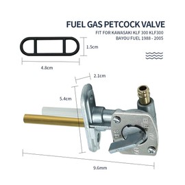 Anxingo Fuel Gas Petcock Valve Switch Pump Replacment for Kawasaki KLF 300 KLF300 Bayou 220 250 300 400 KLF220 KLF250 KLF300 KLF400, for Yamaha YFB250 YFM350 YFM400 TTR90 TTR125 TTR225 TTR230 TTR250
