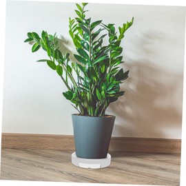 FUNOMOCYA Movable Plant Tray with Wheels Rolling Planter Holder with Water Container Lightweight Pot Tray for Use Easy to Clean and Store