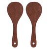 Ergonomic Design Wooden Rice Paddle Spoon, Heat Resistant Rice Mixing