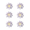 White Daisy Flower Buttons for Crafts,Acetate Buttons for Sewing,Novelty Button