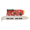 USB3.0 Expansion Card 4-Port Adapter Card with SATA Power Port