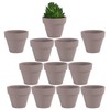 Yishang 1.9 Inch Tiny White Terracotta Pots Pack of 12-Small