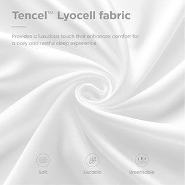 Sophia & William Tencel Lyocell Bed Comforter King, Cooling Lightweight All-Season Fluffy Comforter King, Quilted Duvet Insert