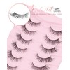 Onlyall Lashes Mink False Eyelashes Natural Wispy Lashes Soft Faux