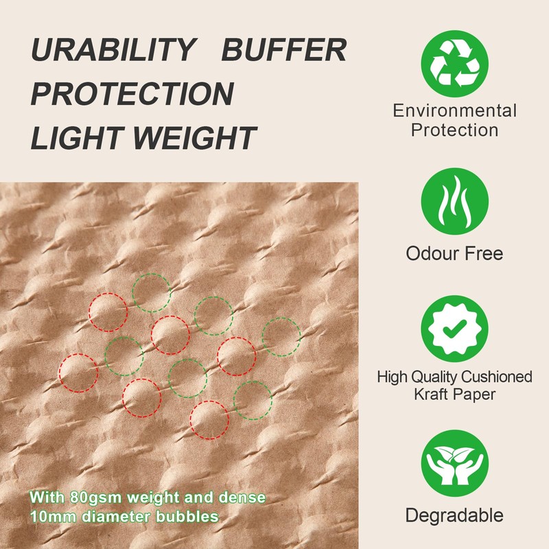 120 Sheets 18.5x29cm Bubble Paper Wrap,Paper bubble packaging,Packing Supplies for