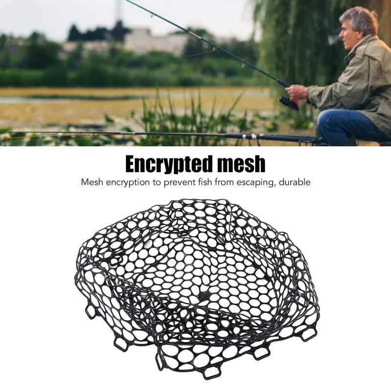 Fly Fishing Replacement Net Deepened Fishing Rubber Net Fishing Landing