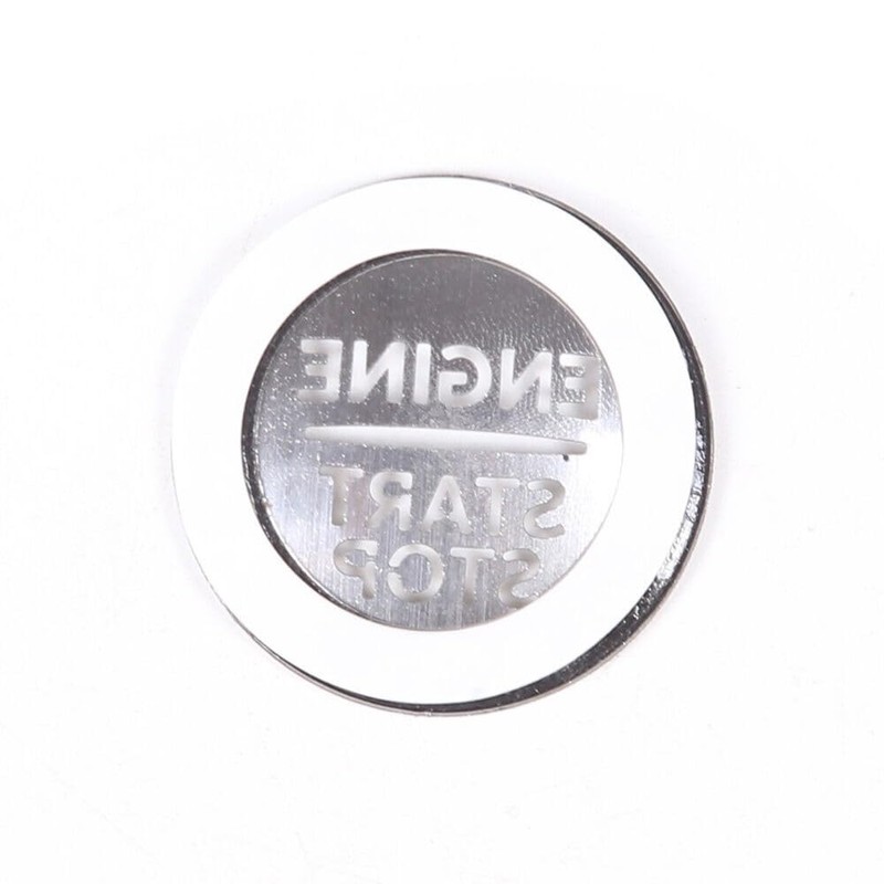 Stainless Steel Silver Engine Start Stop Button Switch Ring Trim,ForFor-d