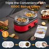 KOOC Double Small Slow Cooker, Buffet Server and Warmer, 2