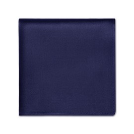 Selected Hanky 100% Pure Silk Pocket Square Solid Color, Navy, One Size