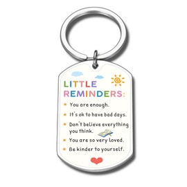 Back to School Supplies for Teen Girls Boys, Back to School Gifts for Students, First Day of School High School Graduation, Teacher Inspirational Christmas Birthday Gift, Little Reminders Keychain