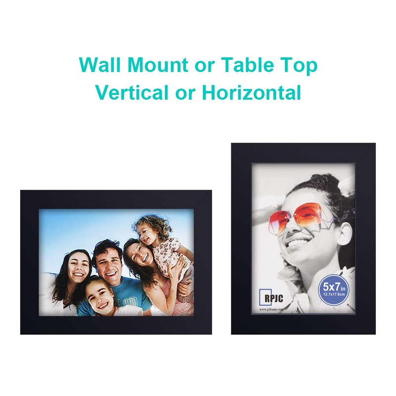 RPJC 5x7 Picture Frames Made of Solid Wood High Definition