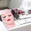 Yephets 2 Pack Pink Silicone Mannequin For Eyelash Extension Makeup