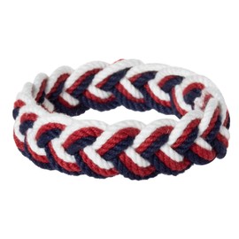 World End Imports Cotton Sailor Knot Bracelet (Patriotic)