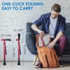 WLKPAL Adjustable & One-Button Folding Walking Cane for Women &