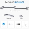 G-Promise 18 Inch Shower Head Extension Arm with Shower Arm