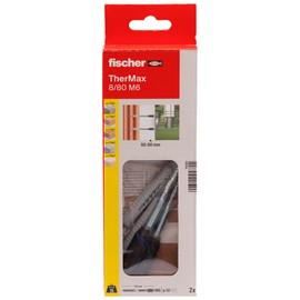 Fischer Thermax 8 and 10 Stand-Off Installation Set with Wall Plug 08/080 M6 2er-Set
