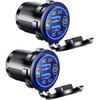 2Pack Quick Charge 3.0 Dual USB Charger Socket, Waterproof 36W
