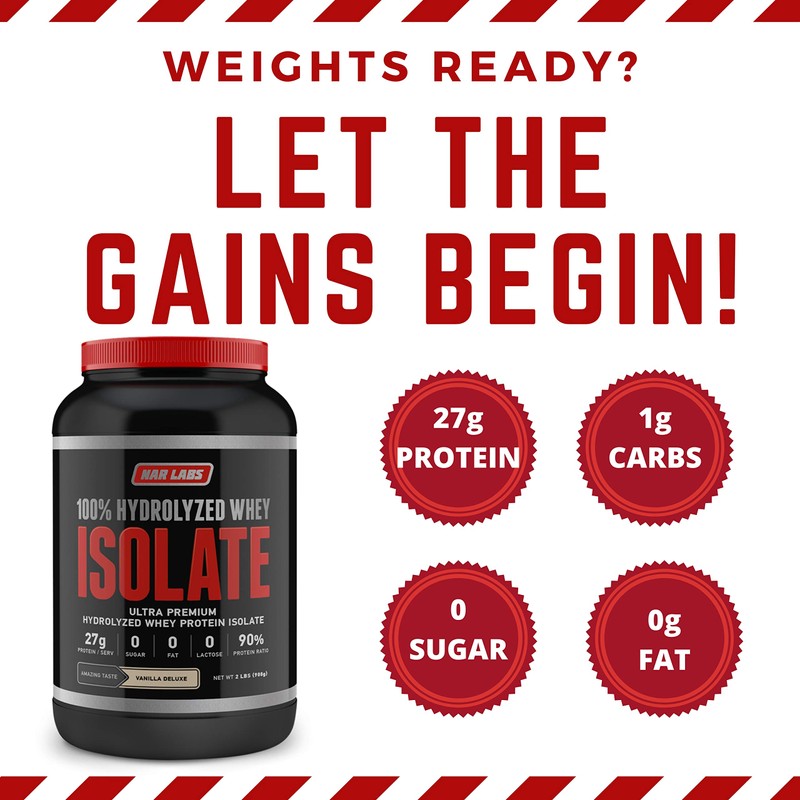 NAR Labs Hydrolyzed Whey Protein Isolate 2 lbs. Vanilla