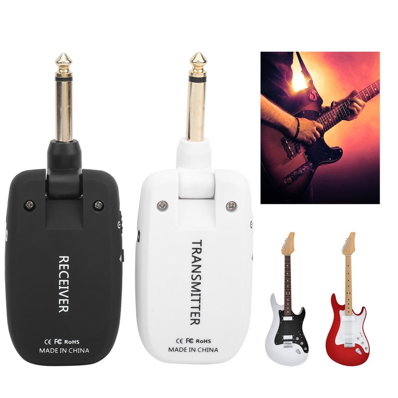 EC‑10 Wireless Guitar Audio Transmitter System Accessories 2.4GHz 6.35mm 24bit/48KBz