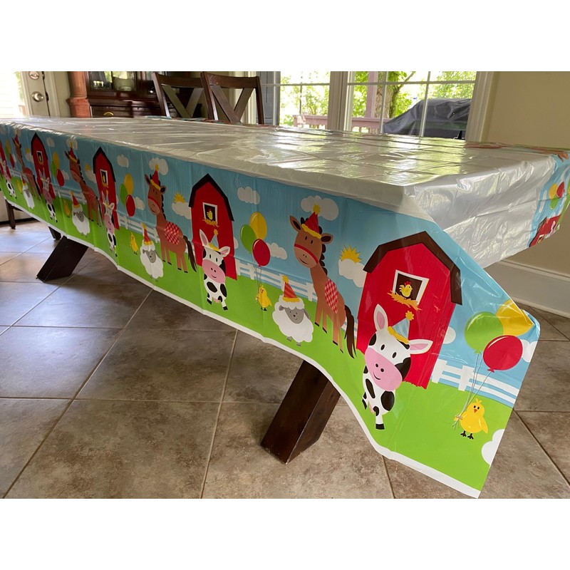 Craft Supply Barn Animals Kids Disposable Party Table Cover- 54
