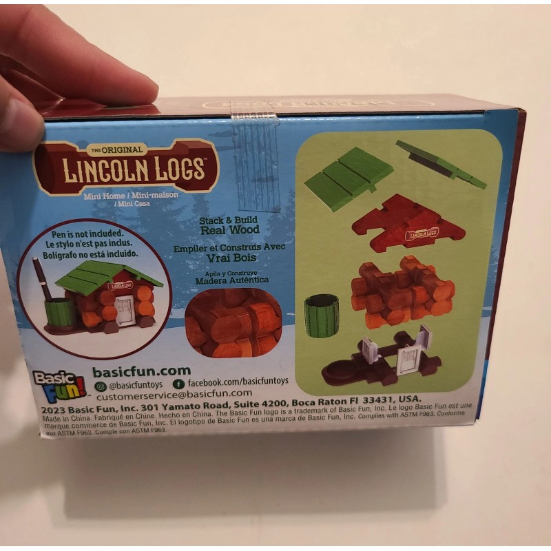 Lincoln Logs Original Lincoln Logs Mini Home 27 PC Building