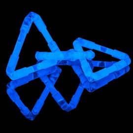 KNIXS 40 Display Micro / Mini Glow Sticks with Connectors (80 Pieces) Blue Glow Ideal for Party/Fishing (Bite Alerts) / Balloons / Decoration for Necklaces, Earrings or Hair Accessories