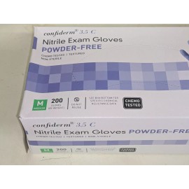 McKesson Confiderm Nitrile Exam Glove - 200 per Box Size Medium (BC3)