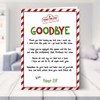 Elf Goodbye Card for Kids - Funny Elf Leaving Letter