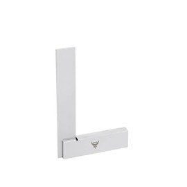 PEC Tools Machinist Square Precision Engineer Wide Seat Square 90 Right Angle Ground Hardened Steel Angle Ruler 4 x 3 Inch, Suitable for Woodworking and Precision Layout Work