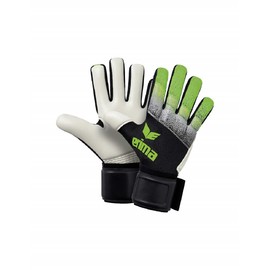 Erima Gentlemen FLEXINATOR knit Torwarthandschuhe schwarz/grau/green, options Size: 9 Men