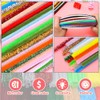 Bundooraking Apple Green Pipe Cleaners for Crafts – 12in Chenille