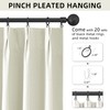 Pinch Pleated Blackout Curtains 96 Inches Long for Living Room
