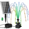 GAIZERL Solar Fountain Pump with Adjust Glass Panel, Upgrade 3.5W