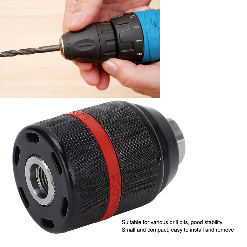 Keyless Drill Chuck 1/2‑20UNF Mount Self Tightening Electric Drill Chuck