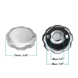 Metal Tank Filler Gas/Fuel Cap Compatible w Honda GX340 GX390 GX240 GX270 168F 188F fits Honda 17620-ZE2-W00 GX110-390 17620-890-010,17620-402-010 Replaces 176200-ZH7-013 17620-ZH7-023, Oregon 55-125