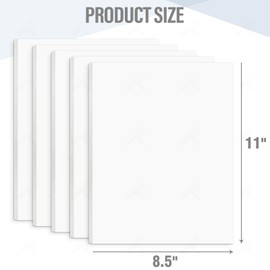 Golden State Art, White Foam Boards 25 Pack 8.5x11 Foam Core Board, 1/8" Thick Acid Free Foam Poster Board for Modeling, Billboard, Projects, Paintings and Display