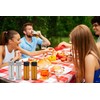 HNOYGNU 5 Pcs Leak-proof Mini Glass Bottles Set, Portable Travel
