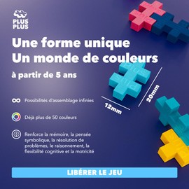 Plus-Plus 9604276 Ingenious Construction Toy, Chick, Creative Building Blocks Tube, 100 Pieces