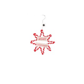 Good old Friends Mini Winter Wool Ornaments Star 8 Pointed