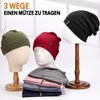 Hamuni Women's/Men’s Slouch Beanie Hat, Elastic, Soft, Comfortable Jersey Hat,