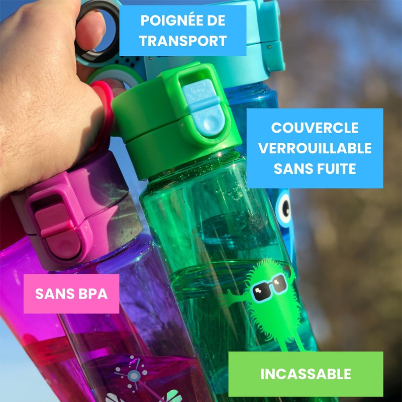 Tinc Kids' Mallo Tribal Character Water Bottle, Pink, 500 ml