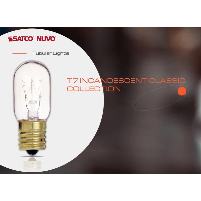 Satco S3911-15 Watt T7 Incandescent Light Bulbs - 2700K (10