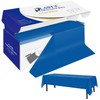 YSYJ Blue Plastic Tablecloth Roll Disposable 54 in x 300
