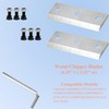 Wood Chipper Blades with Screws, Alloy Steel Shredder Knives, 4-Pack