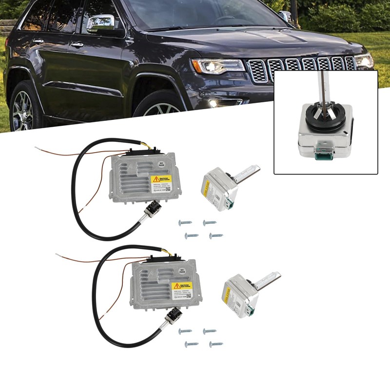 Areyourshop 2X Headlight Ballast & D3S Bulb Wire Control Unit